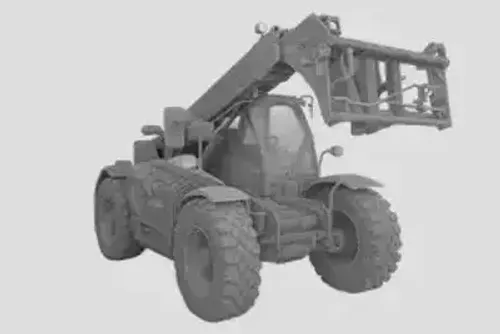 Hoflader/­Bagger/­Stapler