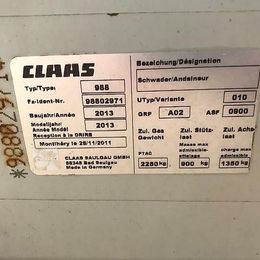 Claas Liner 2900