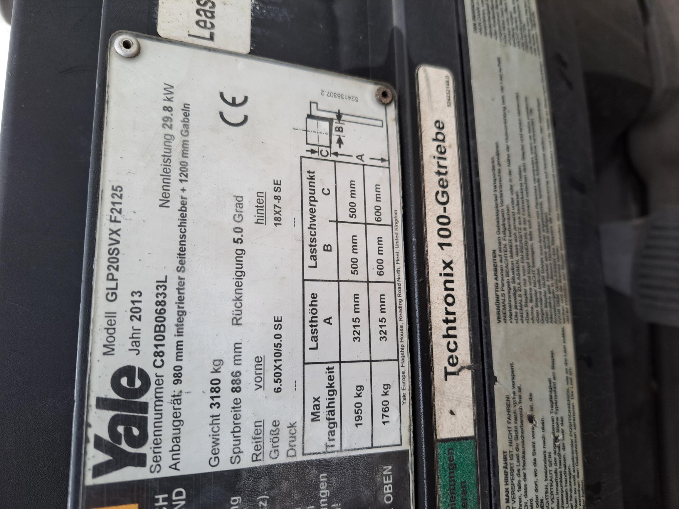 Treibgasstapler Yale GLP 20 SVX Value gebraucht Yale GLP 20 SVX Value * Treibgasstapler