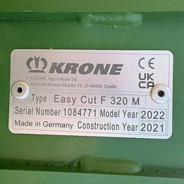 Krone Frontmähwerk Easy Cut F 320 M