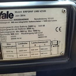 Yale ERP 20 VF LWB * 4-Rad Elektrostapler