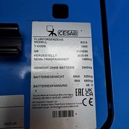 Cesab R 314 * Schubmaststapler