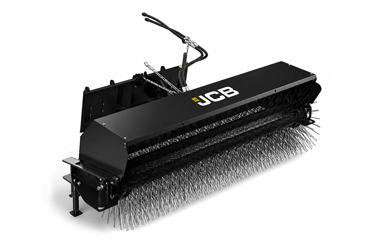 JCB Kehrmaschine mit Neigung JCB Kehrmaschine mit Neigung