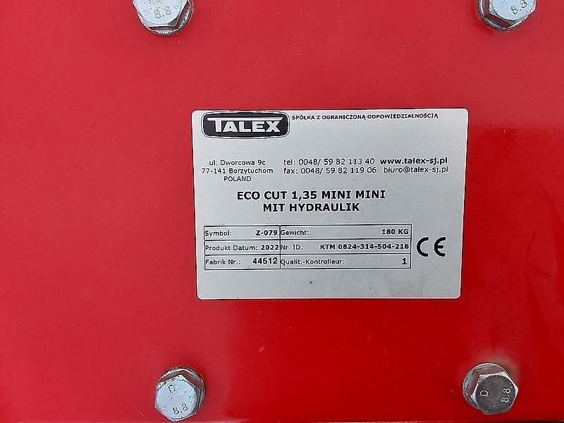 Mähwerke: TALEX 135 MINI gebraucht TALEX 135 MINI