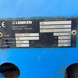 Lemken Karat 12/700 Kua