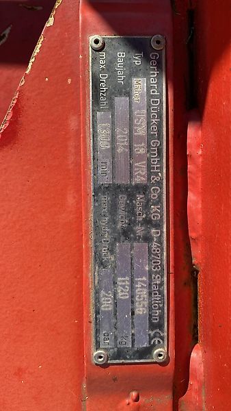 Mulcher: Dücker Dücker Seitenmäher USM18 gebraucht Dücker Dücker Seitenmäher USM18